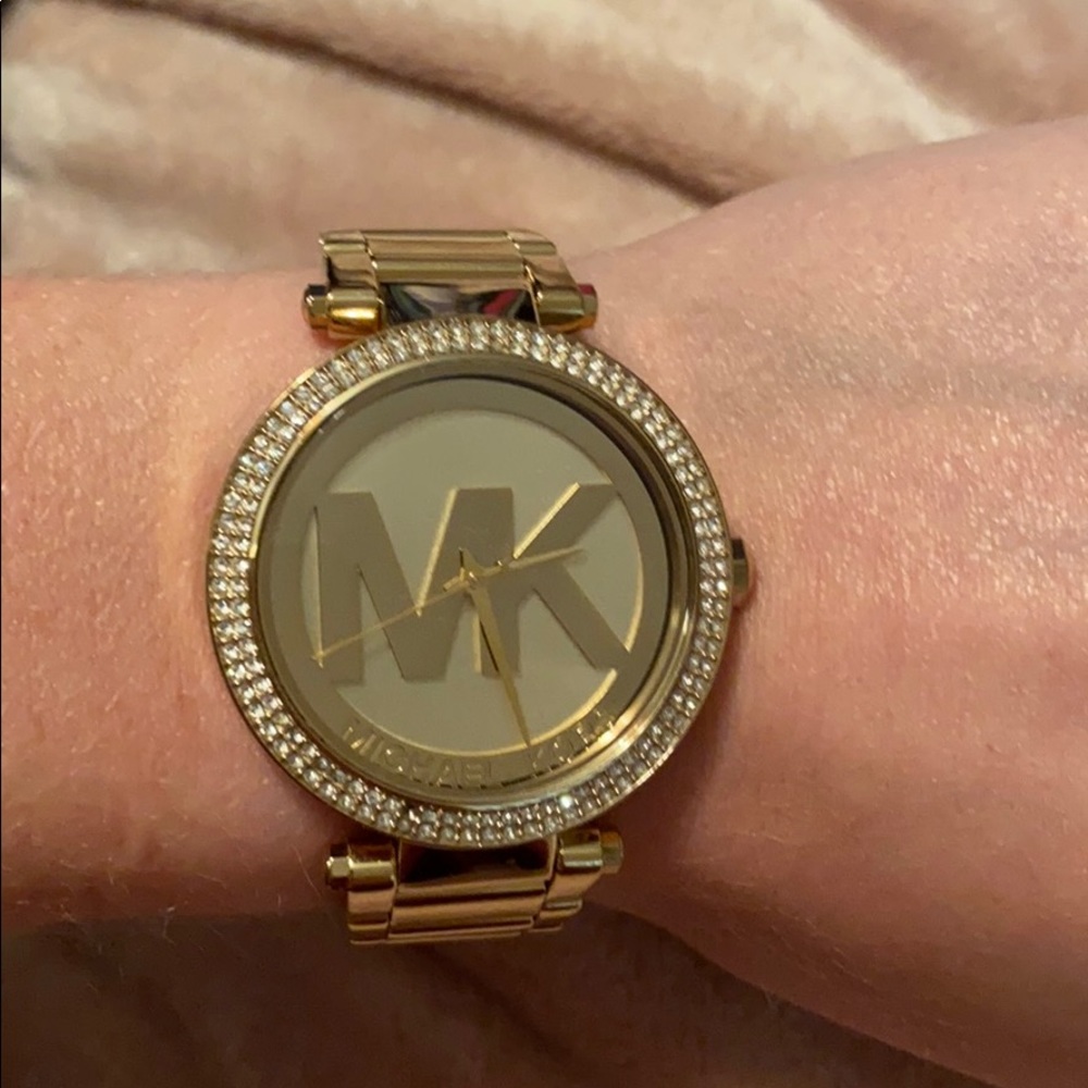 michael kors parker logo watch